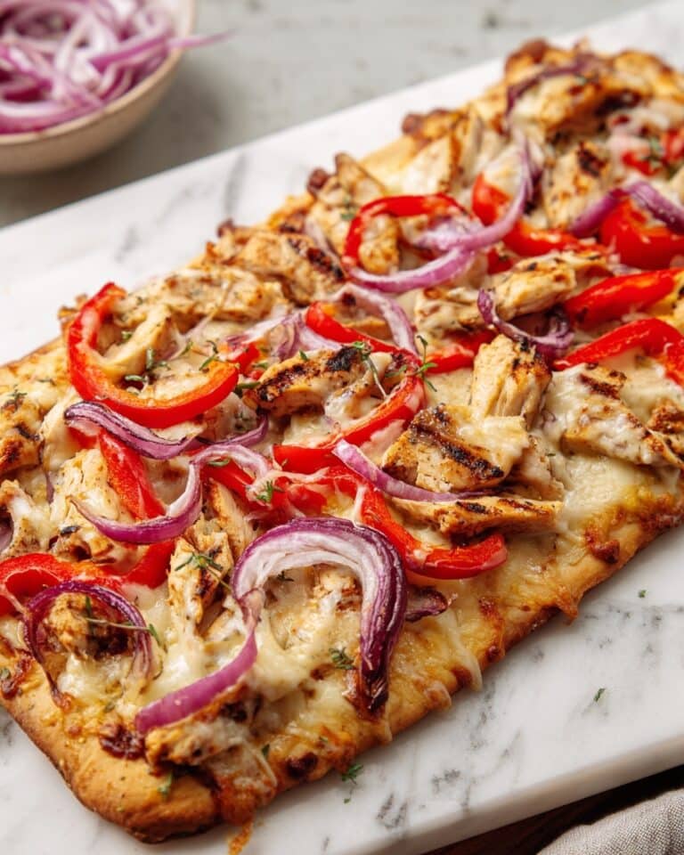 BBQ Chicken Flatbread Recipe