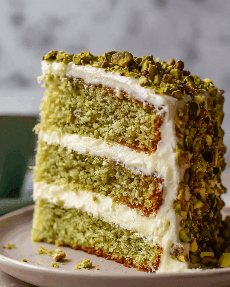Luscious Pistachio Cream Cake: A Decadent Homemade Delight Recipe