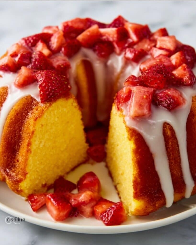 Strawberry Pineapple Pound Cake Recipe