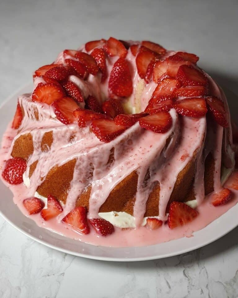 Southern Strawberry Cream Bundt Cake Recipe