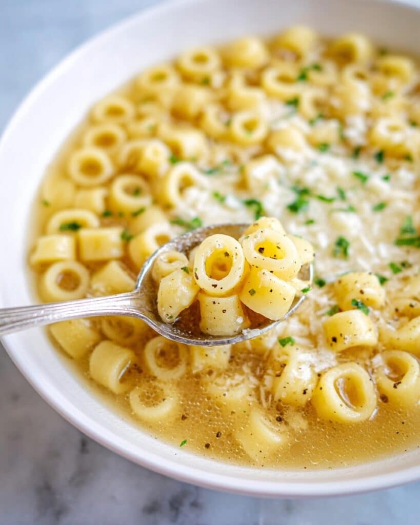 Parmesan Pasta Soup Recipe