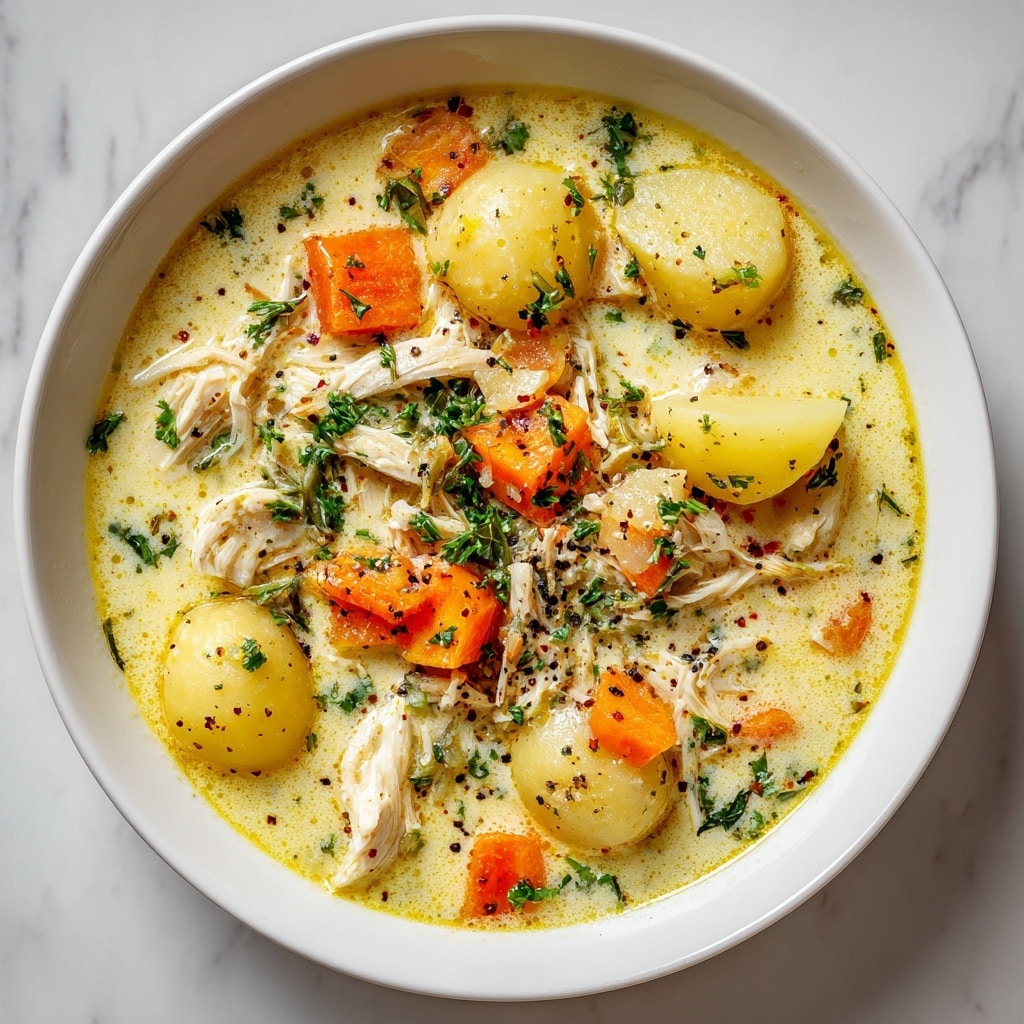 High Protein Chicken Pot Pie Soup Recipe