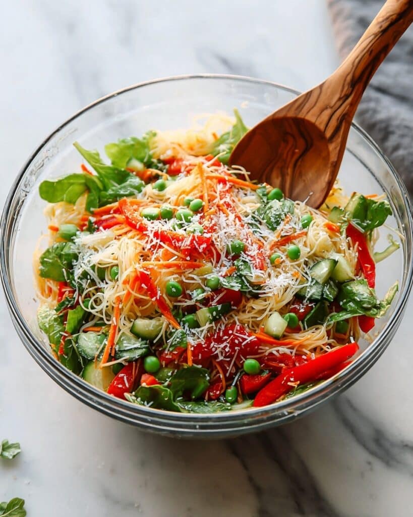 Spring Roll Salad with Spicy Ginger Dressing Recipe