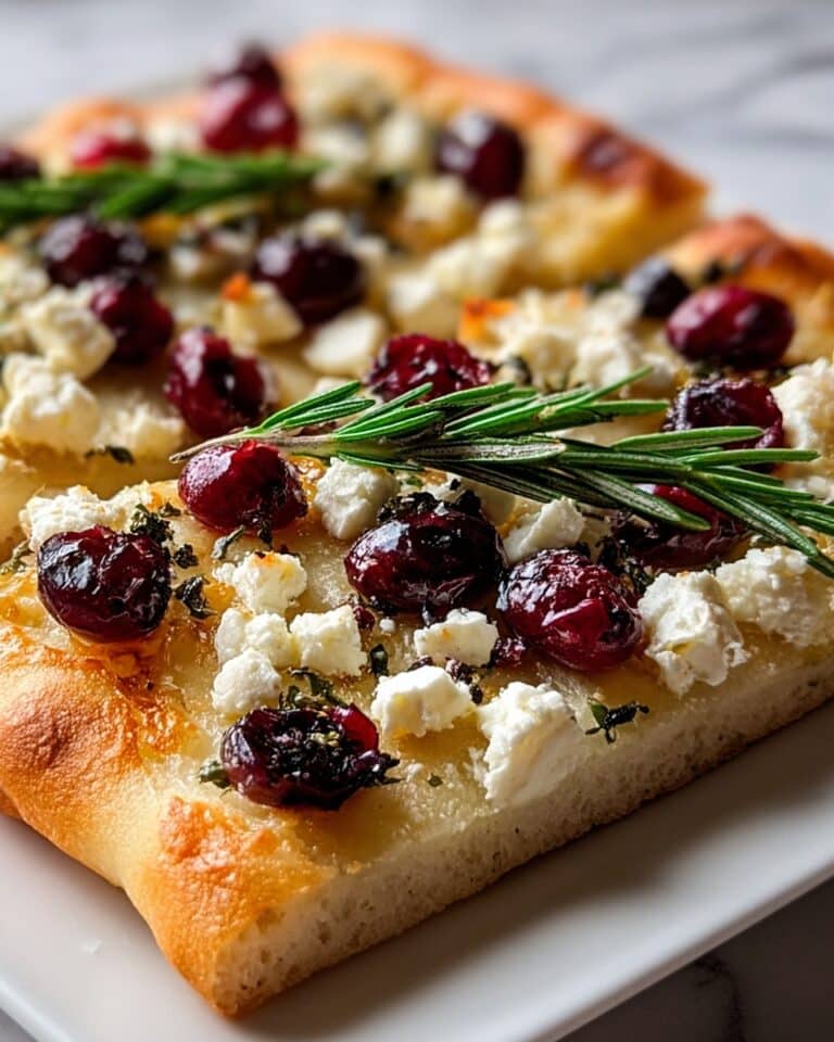 Cranberry Goat Cheese Flatbread Recipe