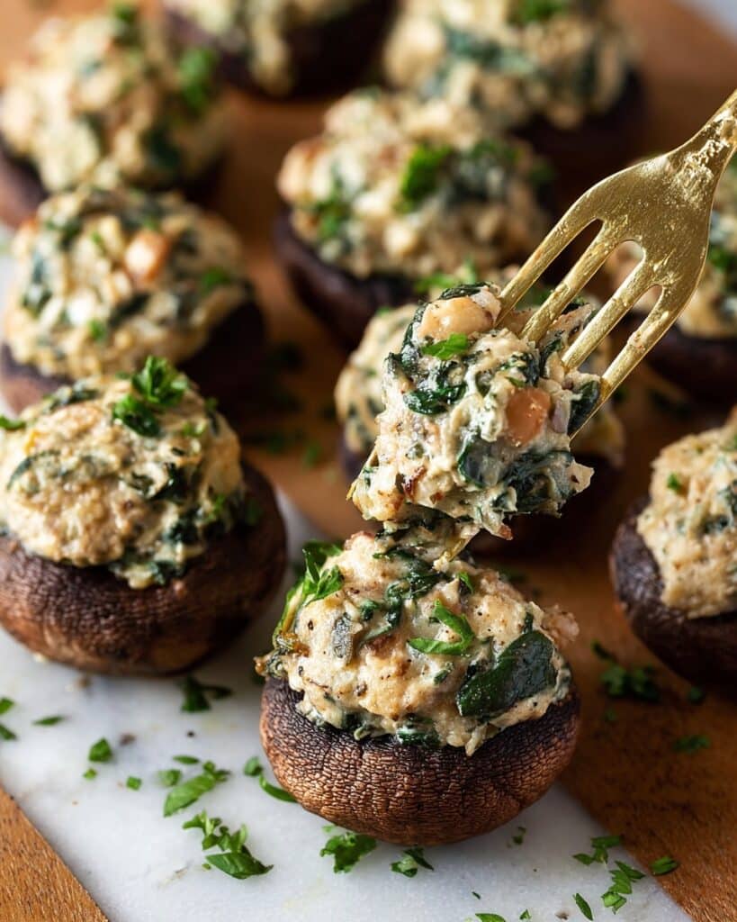 Vegetarian Stuffed Mushrooms Recipe