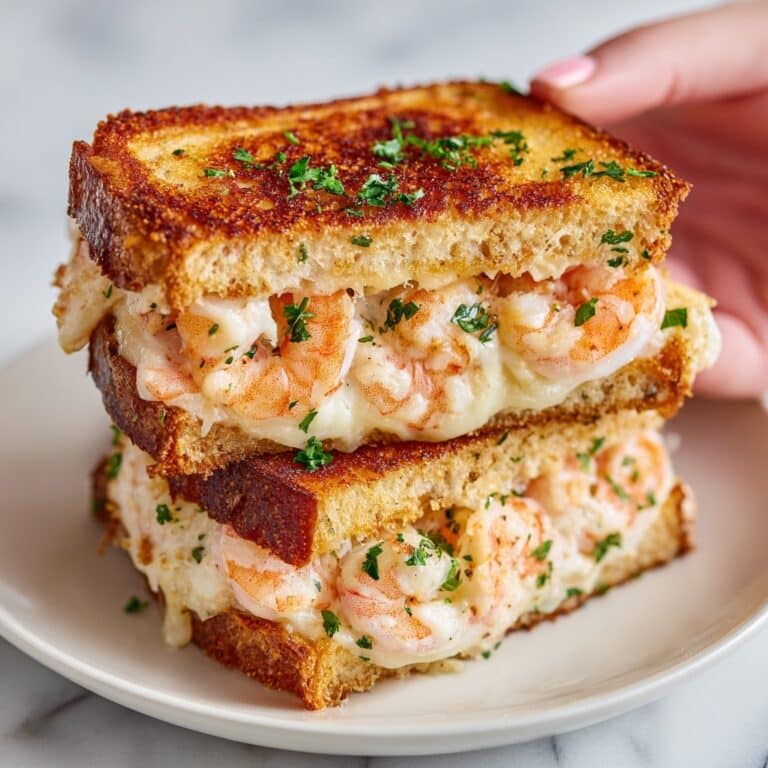 Seafood Grilled Cheese Sandwich with Crab and Shrimp Recipe