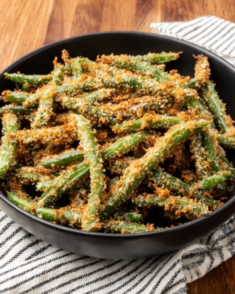 Garlic Parmesan Roasted Green Beans Recipe