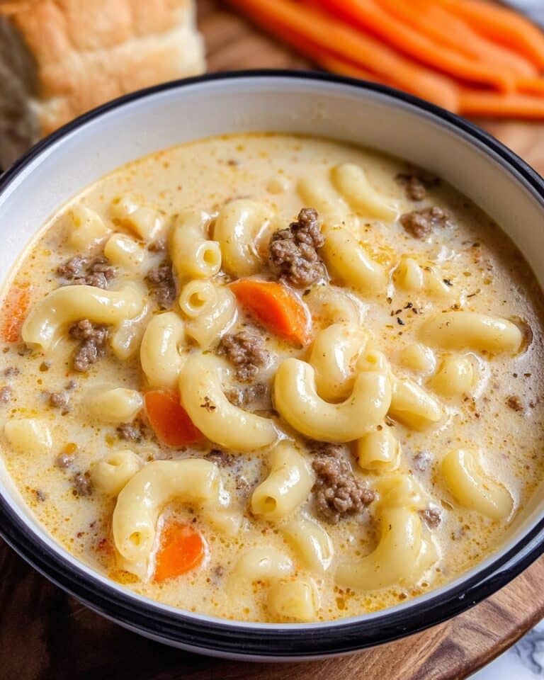 Cheeseburger Macaroni Soup: Creamy Comfort in Every Bowl Recipe