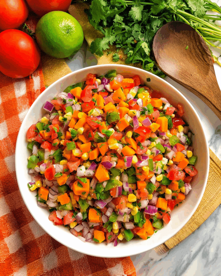 Pico de Gallo Salsa with Sweet Potato Recipe