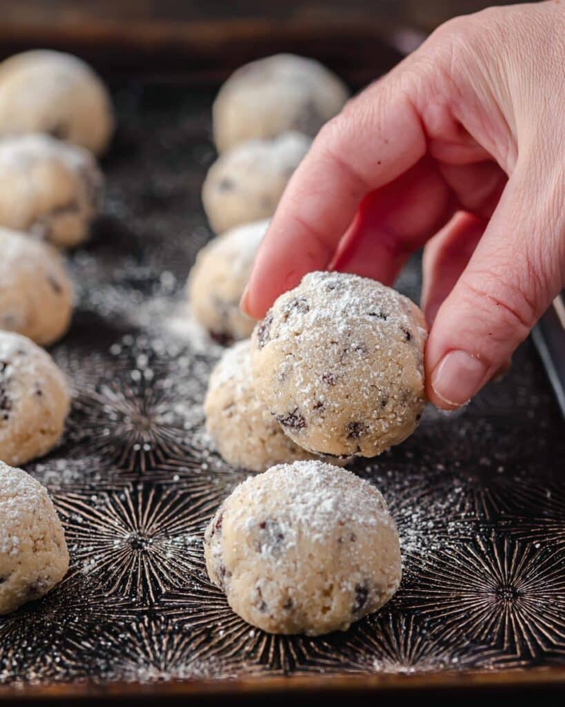 Chocolate Chip Snowball Cookies Recipe