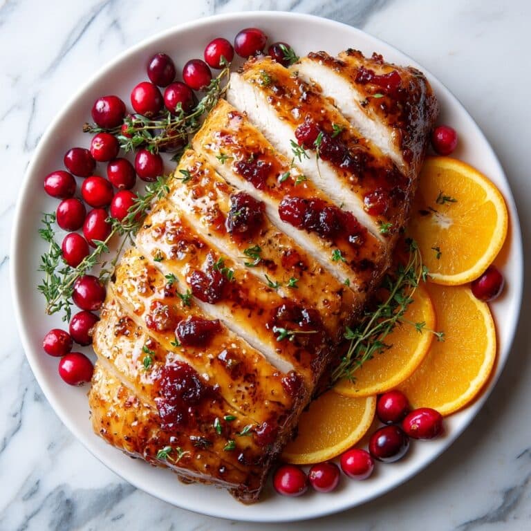 Cranberry Orange Glazed Roast Turkey Breast Recipe