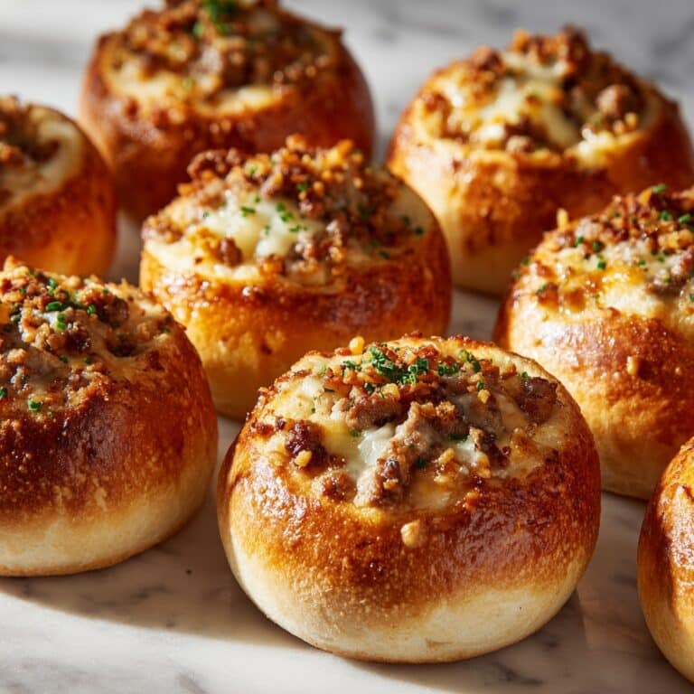 Garlic Parmesan Cheeseburger Bombs Recipe