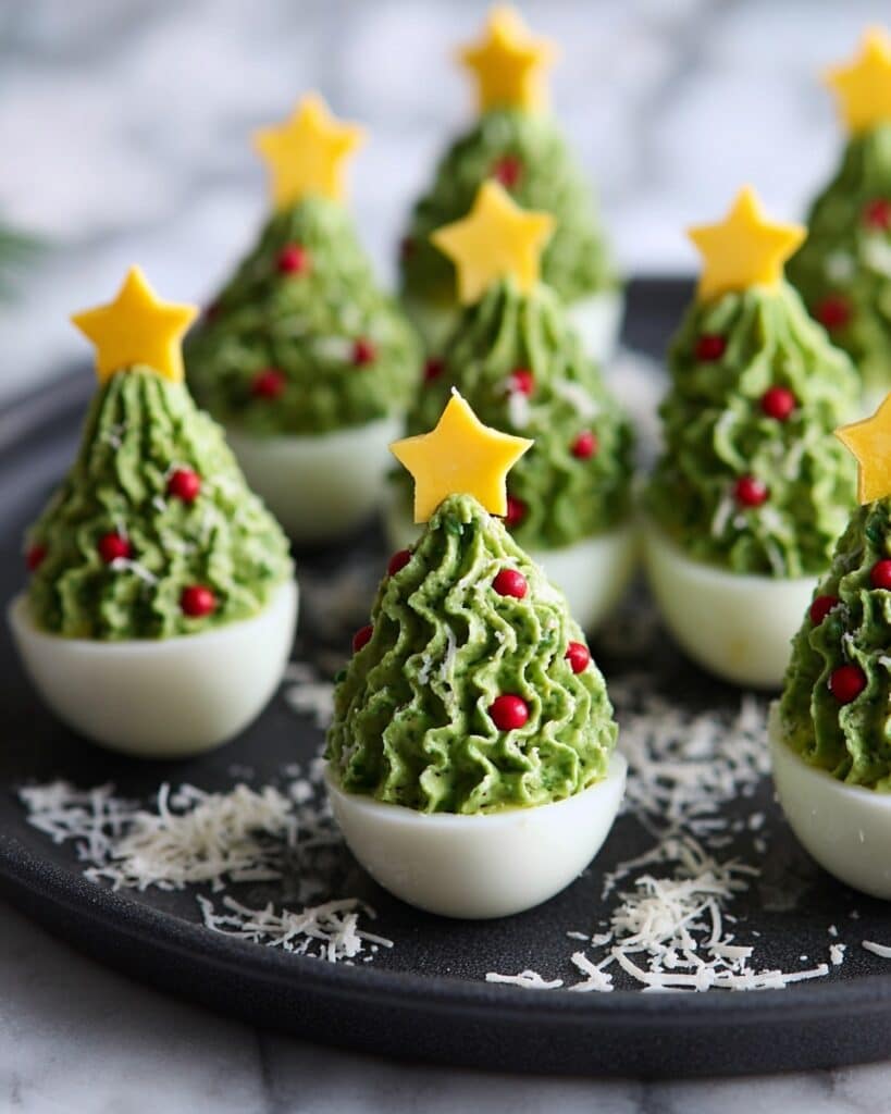 Deviled Egg Christmas Trees Recipe