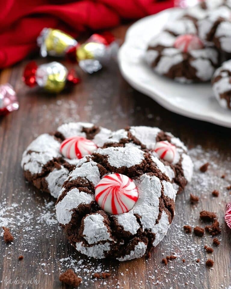 Chocolate Peppermint Blossoms Recipe