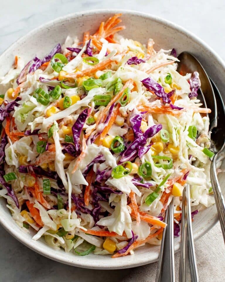 Quick Japanese-Style Creamy Coleslaw Recipe