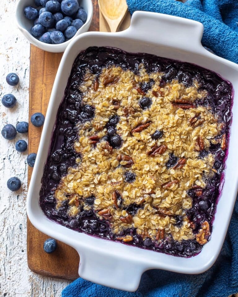 Baked Blueberry Oatmeal Recipe