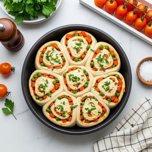 Cheesy Baked Vegetable Rolls Recipe