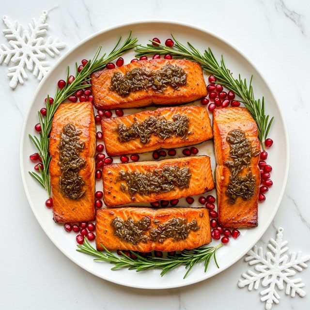 Christmas Pomegranate Maple Salmon Recipe
