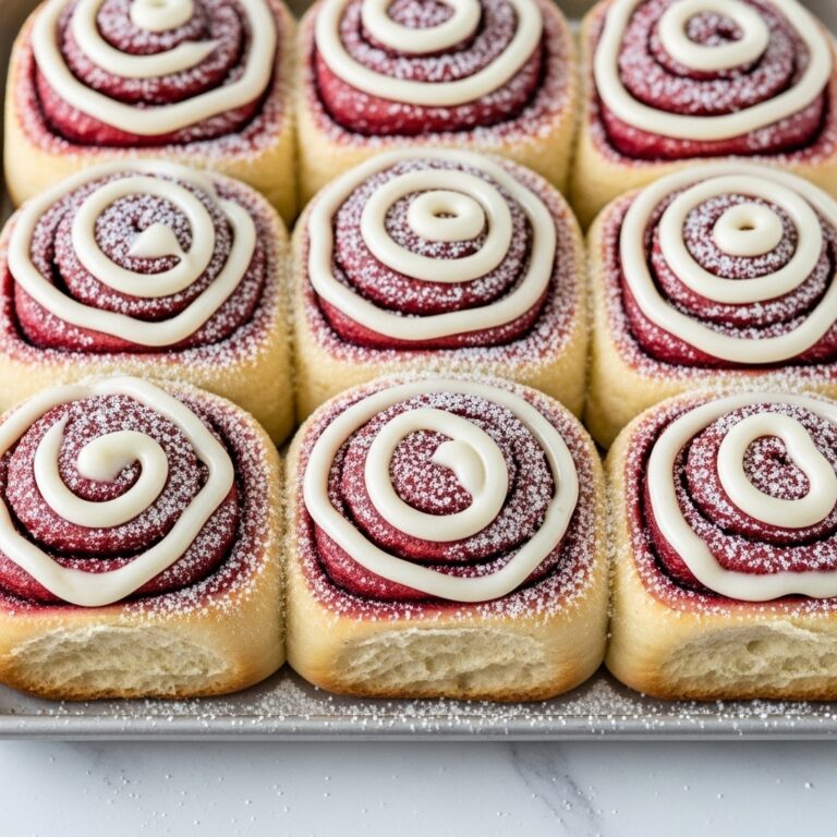 Red Velvet Cinnamon Rolls | The Perfect Christmas Morning Treat Recipe
