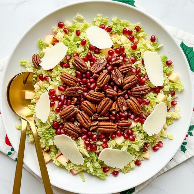 Shaved Brussels Sprout Salad with Pomegranate and Candied Pecans Recipe
