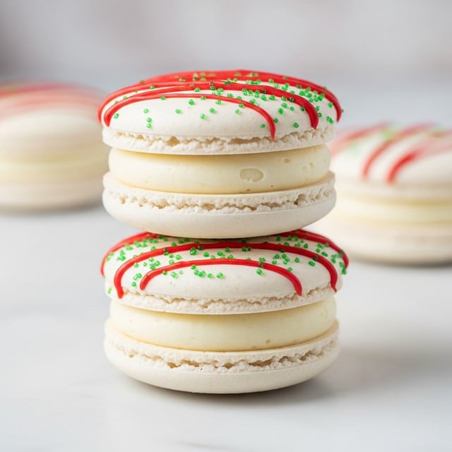 Christmas Tree Cake Macarons Recipe