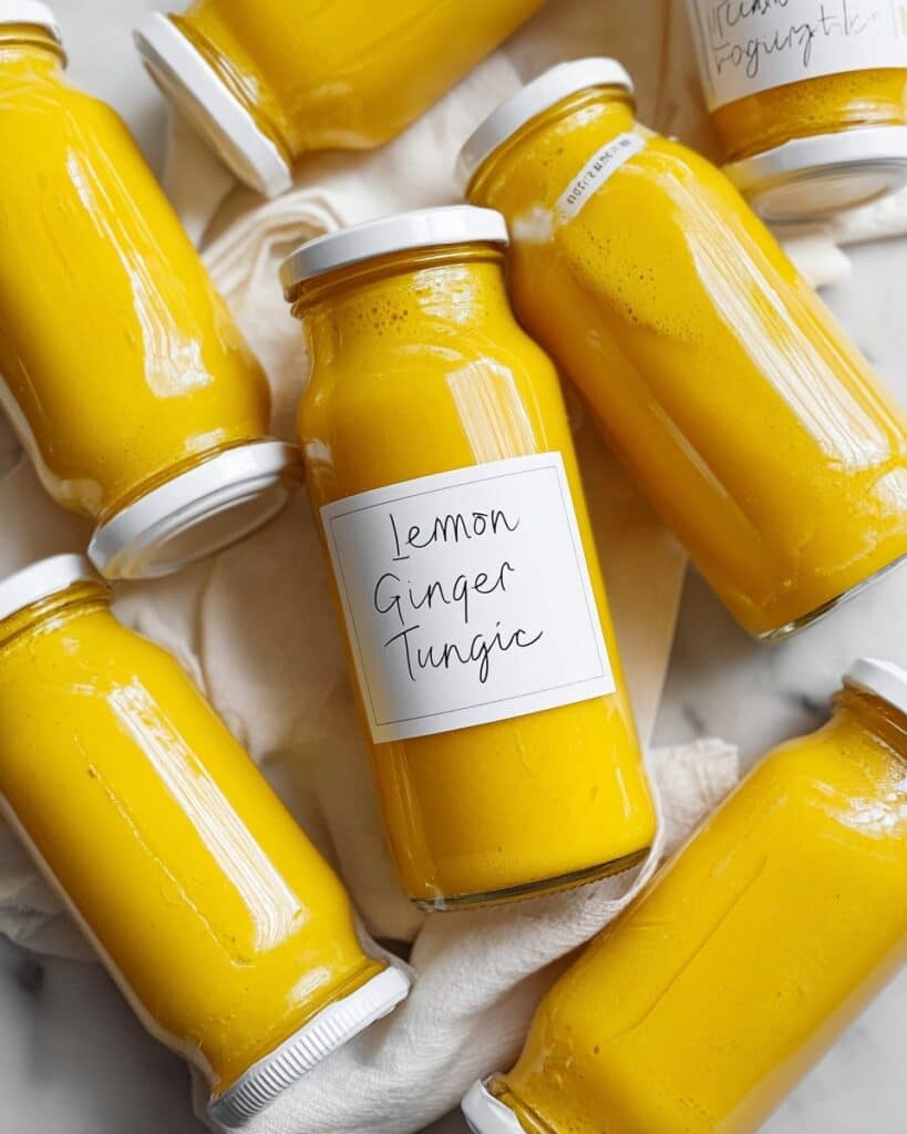 Lemon Ginger Turmeric Shots Recipe