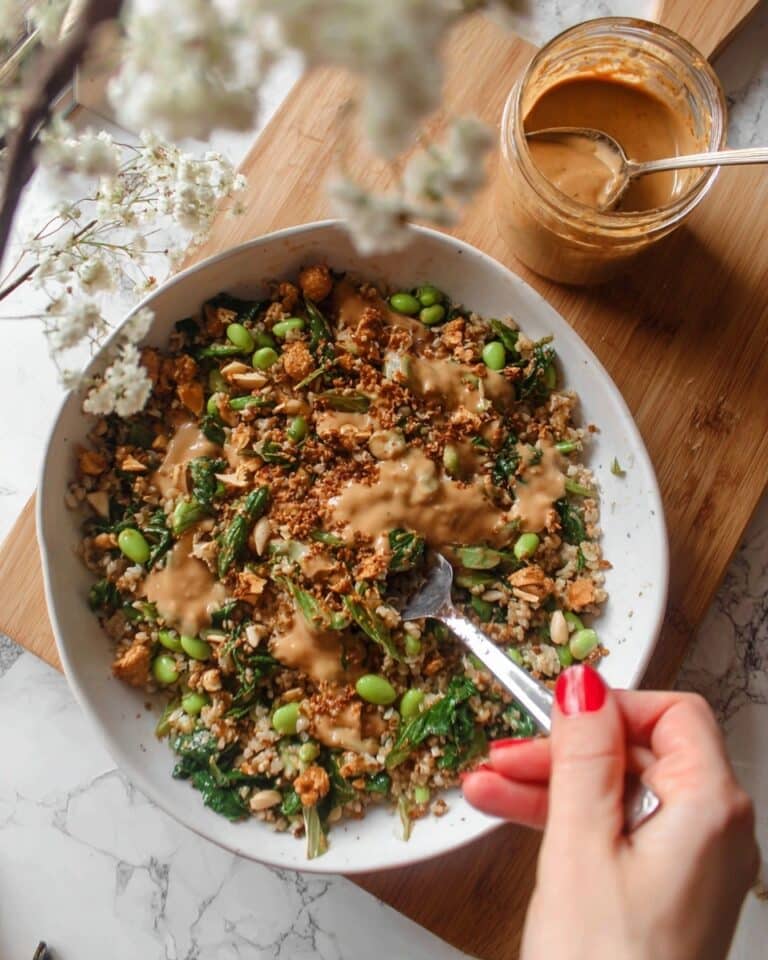 Satay Crispy Rice Salad Recipe