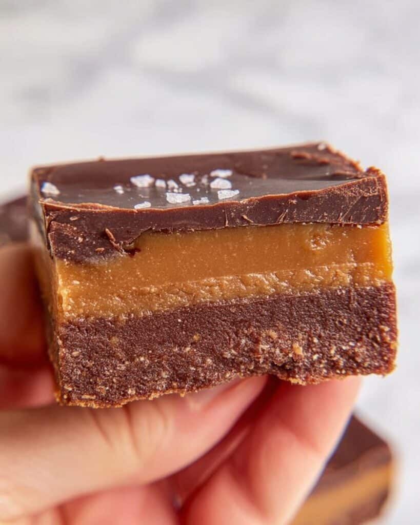 No-Bake Caramel Brownie Bars Recipe