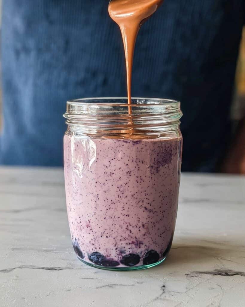 Blueberry Overnight Oats (Blended) Recipe