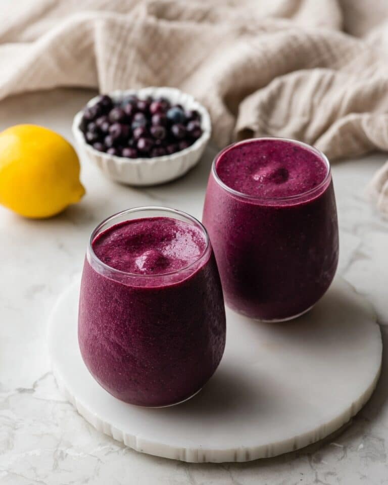 Blueberry Avocado Smoothie With Lemon & Yogurt Recipe