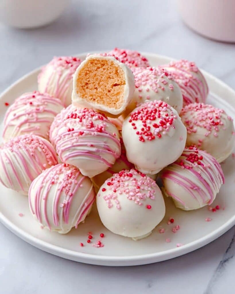 Strawberry Cake Truffles Recipe
