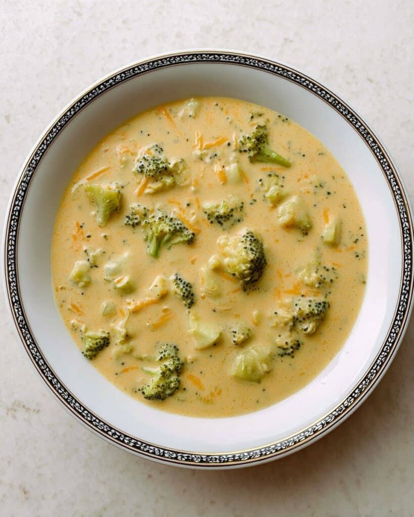 Easy Broccoli Cheddar Soup (Panera Copycat) Recipe