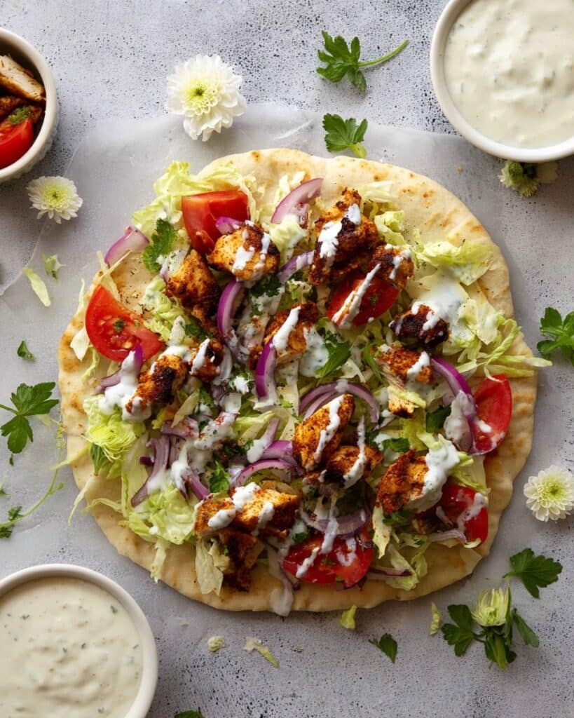 Air Fryer Chicken Shawarma Wrap Recipe