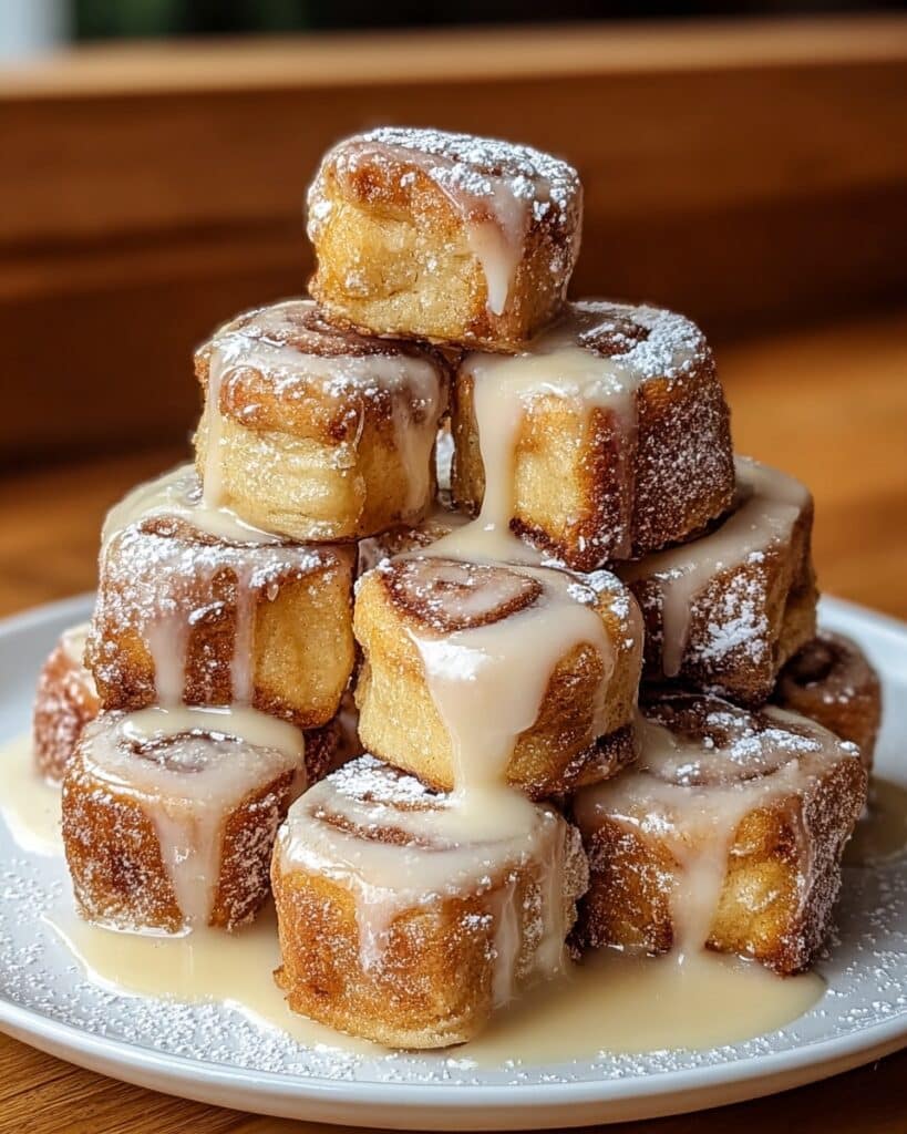 Cinnamon Roll French Toast Bites Recipe