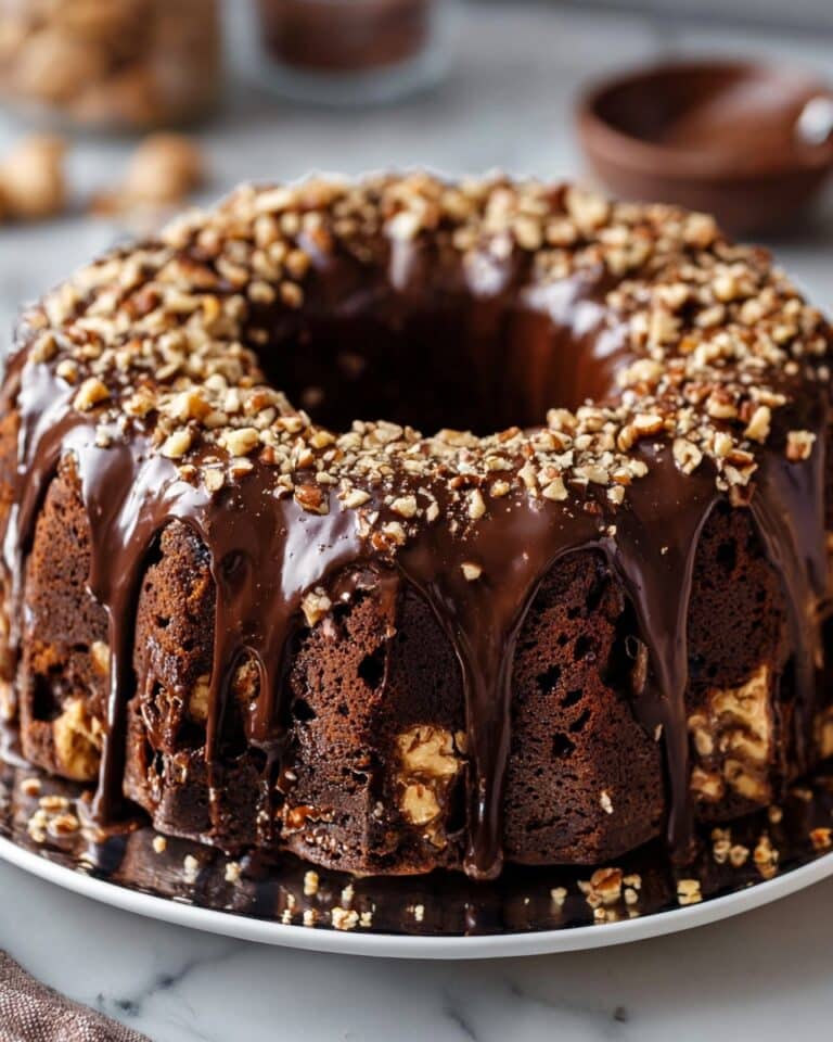 Cake with Espresso & Chocolate Glaze Recipe