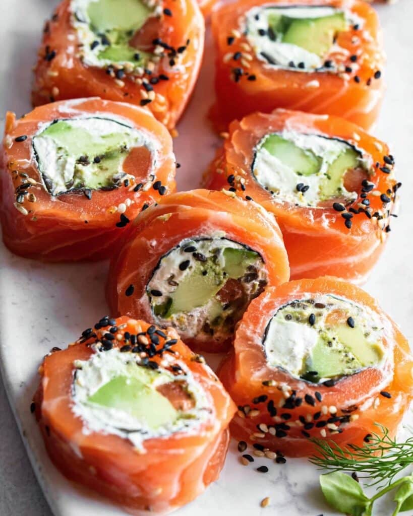 Smoked Salmon Roll Ups Recipe