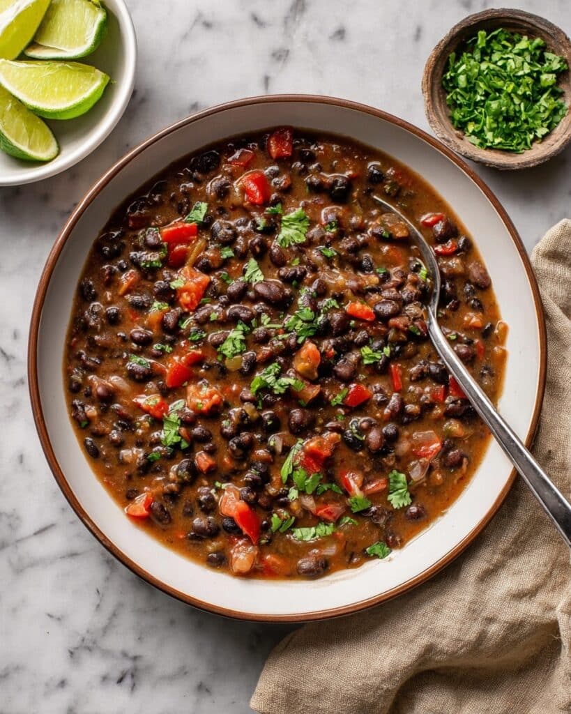 Easy and Creamy Cuban Black Beans Recipe