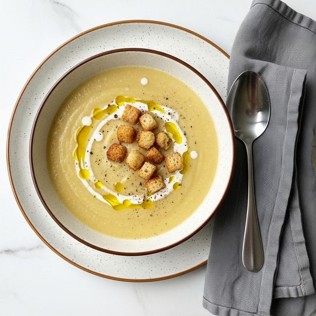 Creamy Roasted Garlic Vegan Potato Soup Recipe