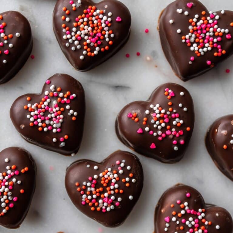 Chocolate Covered Cookie Dough Hearts Recipe
