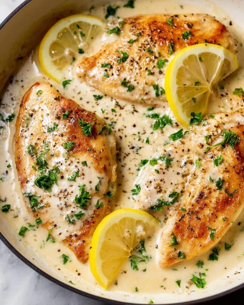 Easy Creamy Lemon Chicken Recipe