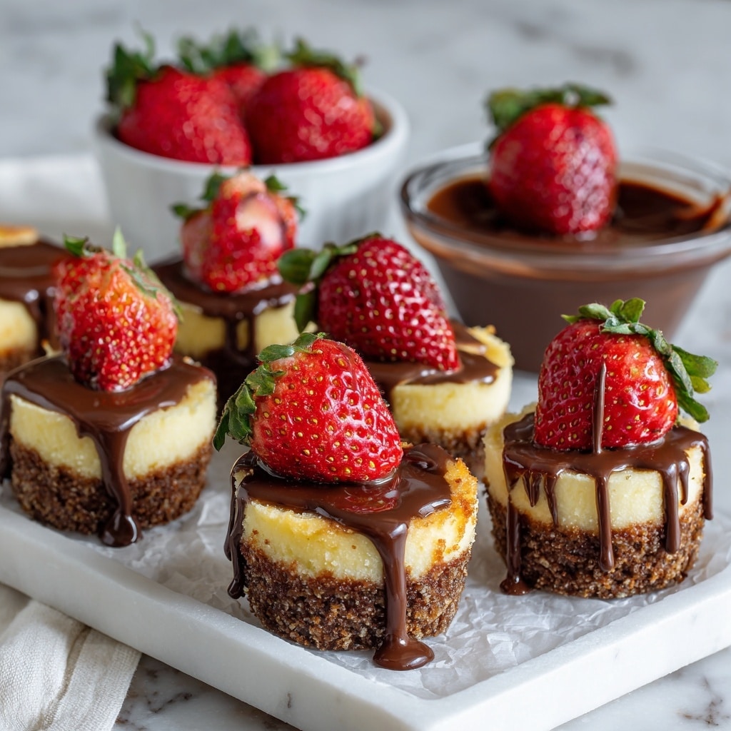 Chocolate Dipped Strawberry Cheesecake Recipe