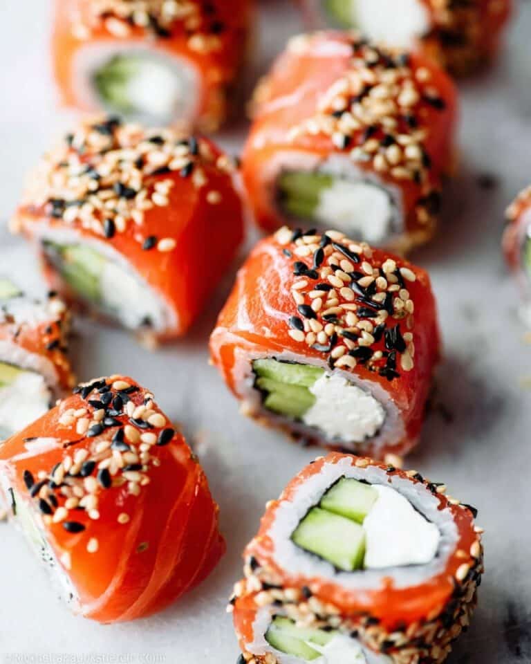 Tzatziki Avocado Salmon Rolls Recipe