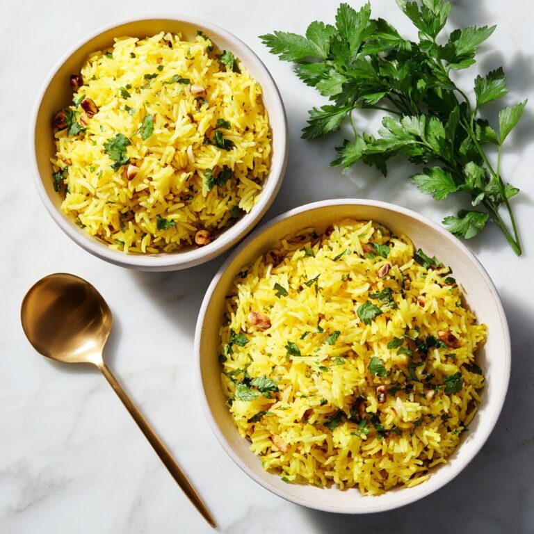 Mediterranean Rice with Pine Nuts and Parsley Recipe