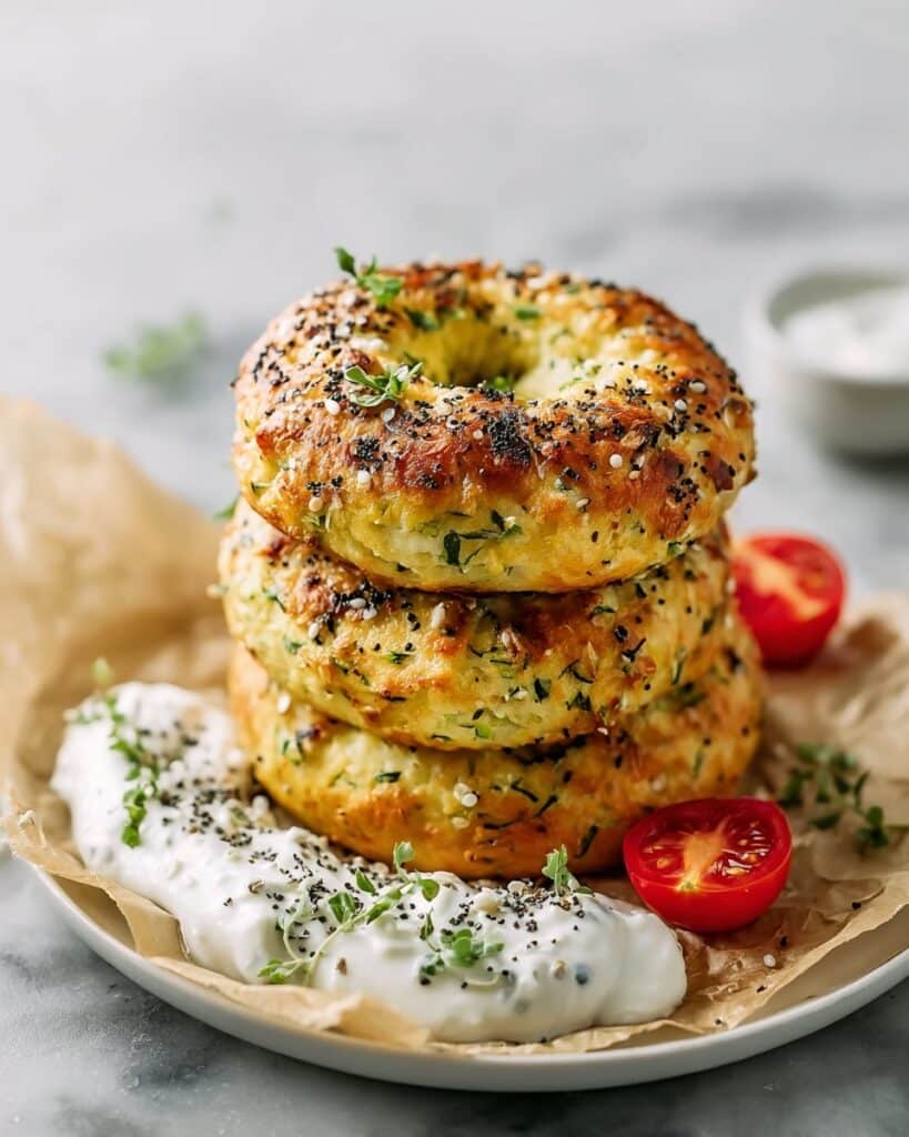 Low Carb Keto Zucchini Bagels Recipe