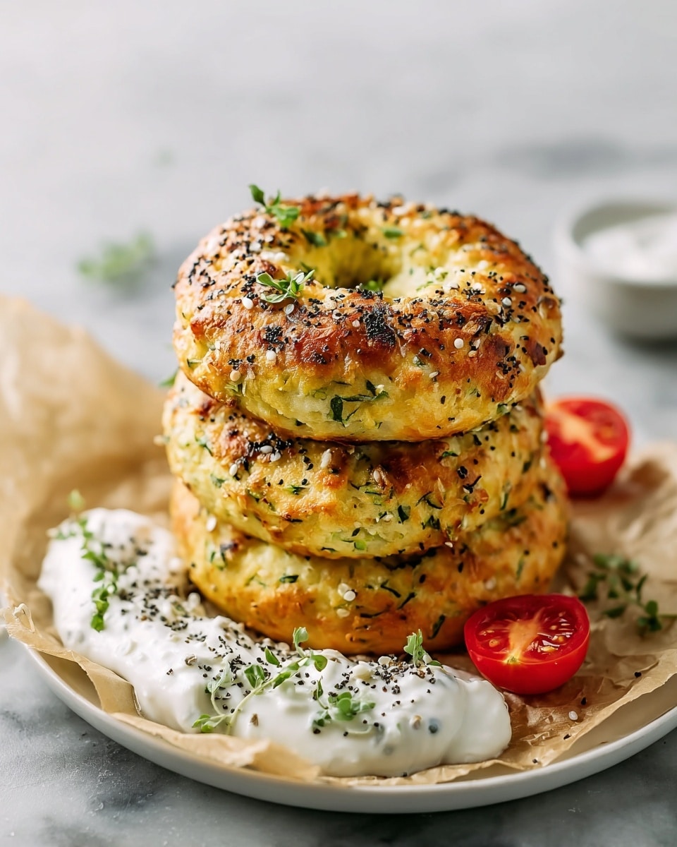 Low Carb Keto Zucchini Bagels Recipe