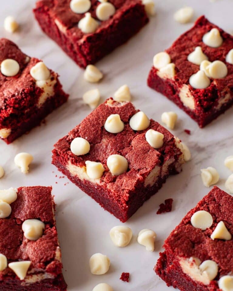 Easy Red Velvet Brownies with Cake Mix Recipe