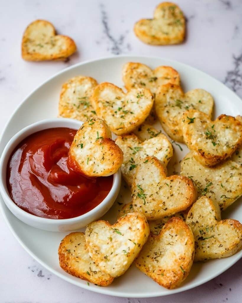 Valentine’s Day Roasted Potato Hearts Recipe