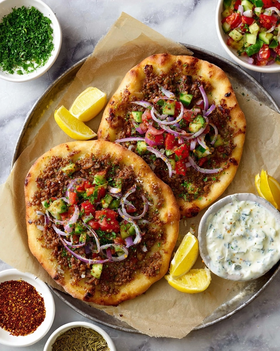 Lamb Lahmacun (Turkish Pizza) Recipe