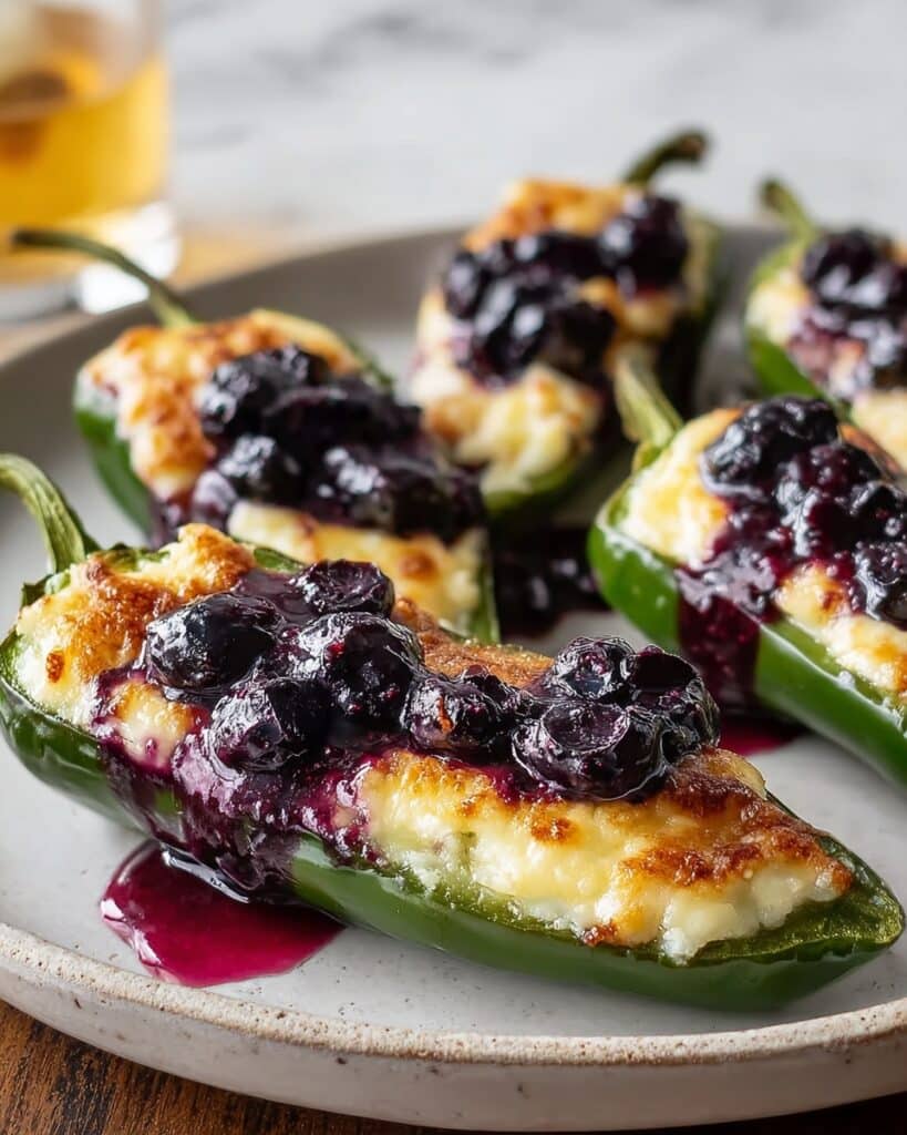 Blueberry Brie Jalapeño Poppers Recipe