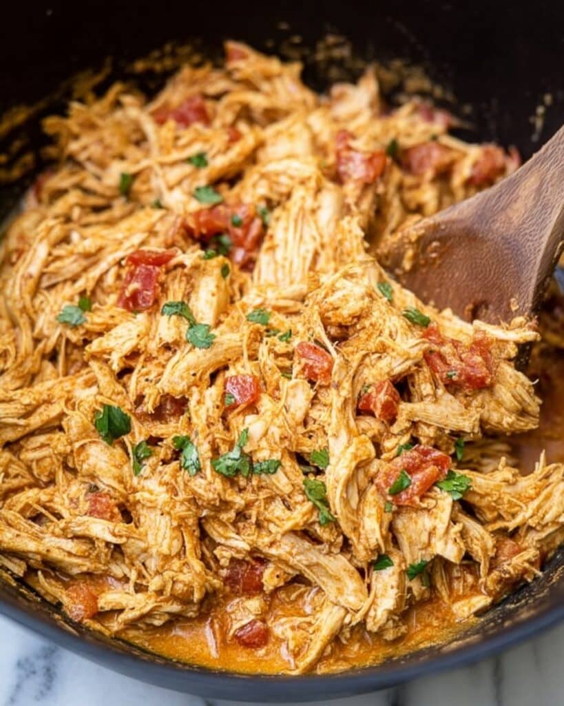 Slow Cooker Queso Chicken Tacos Recipe